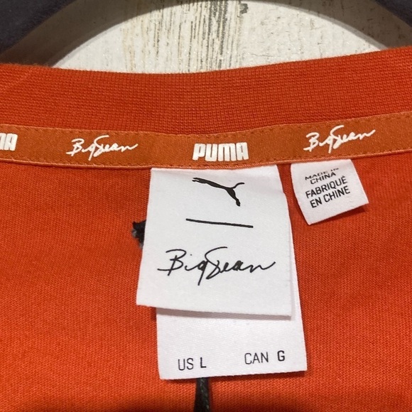 NWT Puma X Big Sean Collab Orange And Green T-Shirt Large - Picture 6 of 7